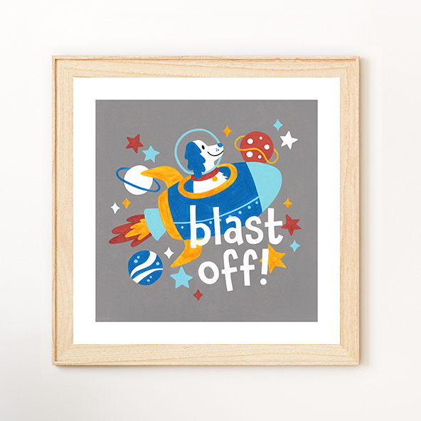 Blast Off! Giclee Art Print