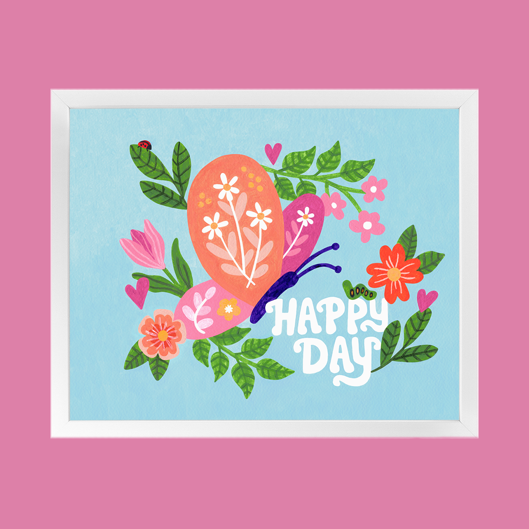 Happy Day Premium Art Print