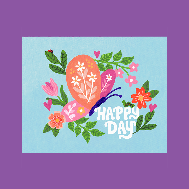 Happy Day Premium Art Print