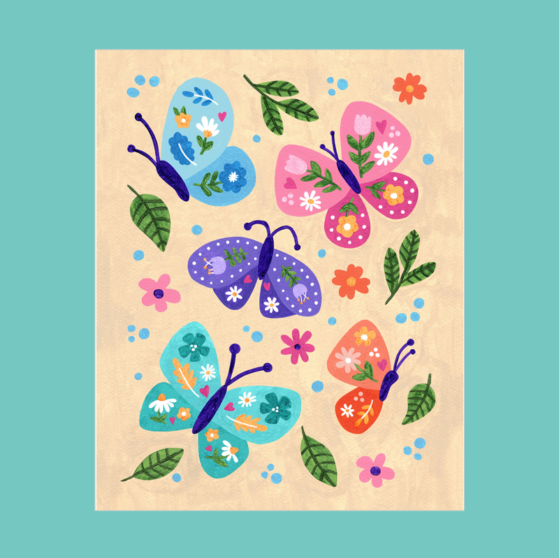 Butterfly Love Art Print
