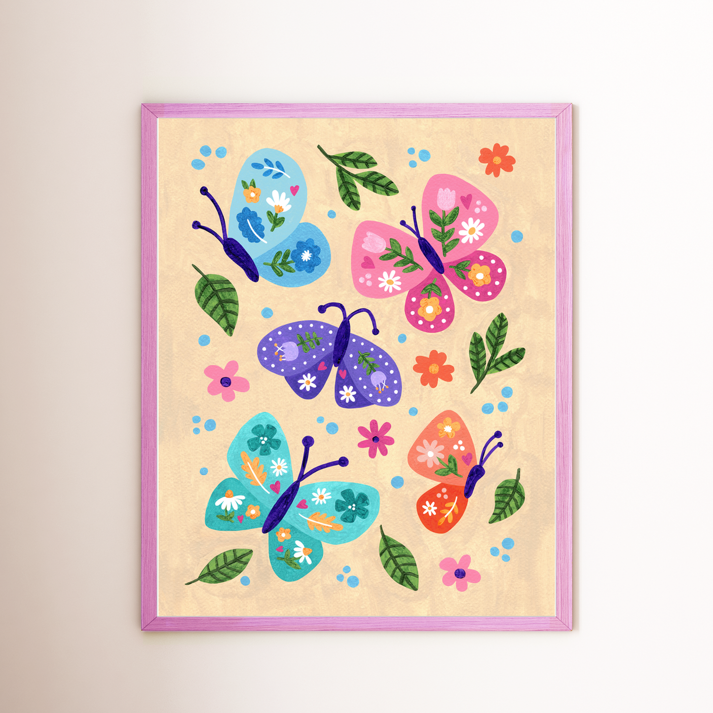 Butterfly Love Premium Art Print