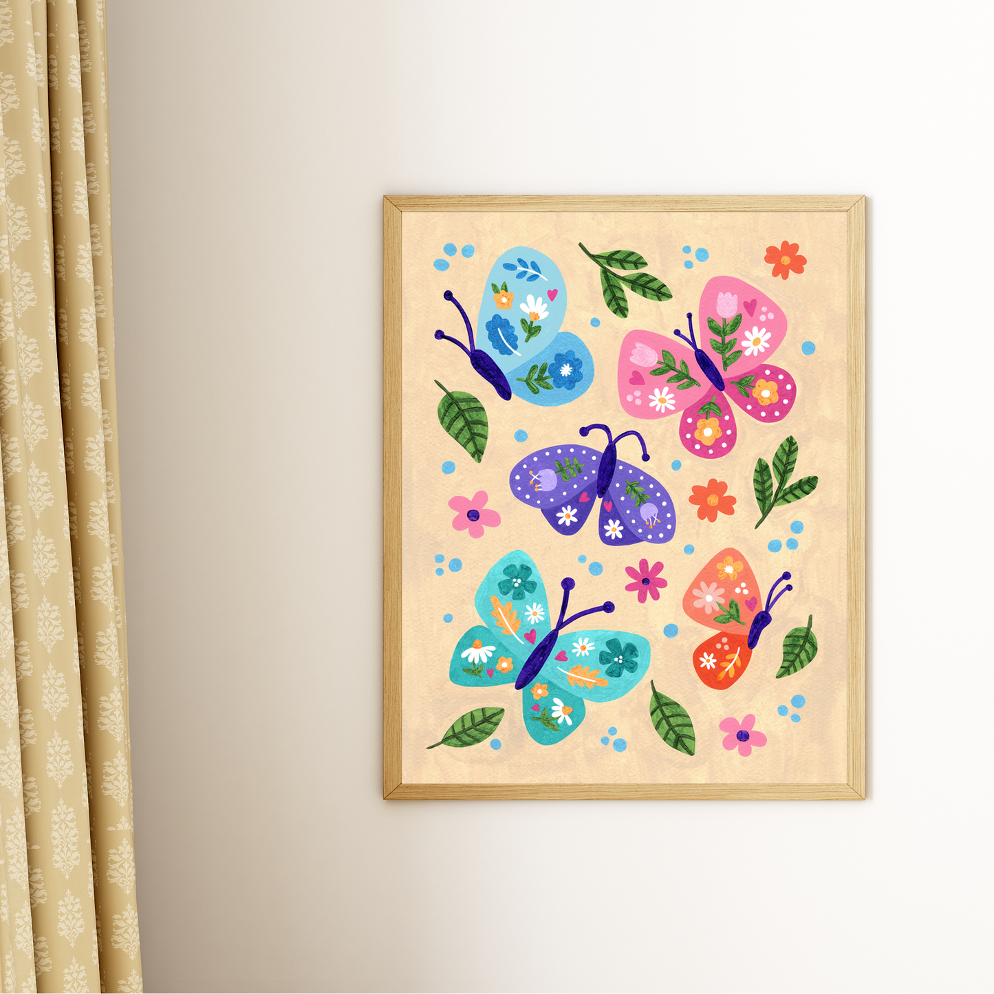 Butterfly Love Premium Art Print